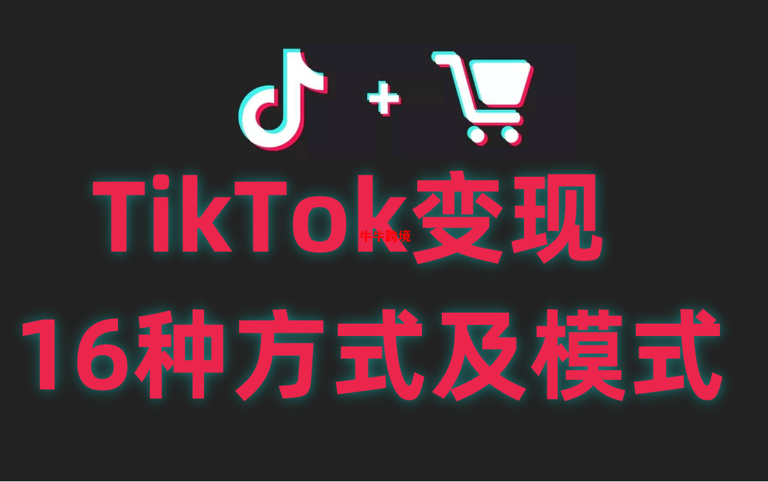 TikTok变现的16种方式及模式介绍